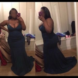 Beautiful Mermaid Fit, Forest Green Prom Dress 💚